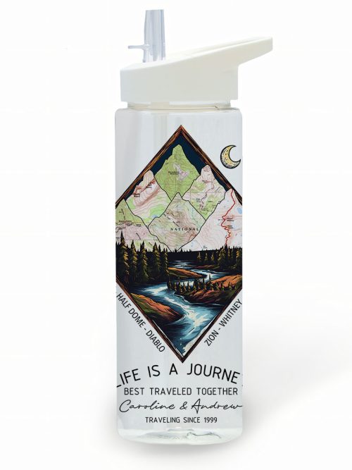 Personalized 25oz Acrylic Water Bottle Same Design as Your Wall Art 8