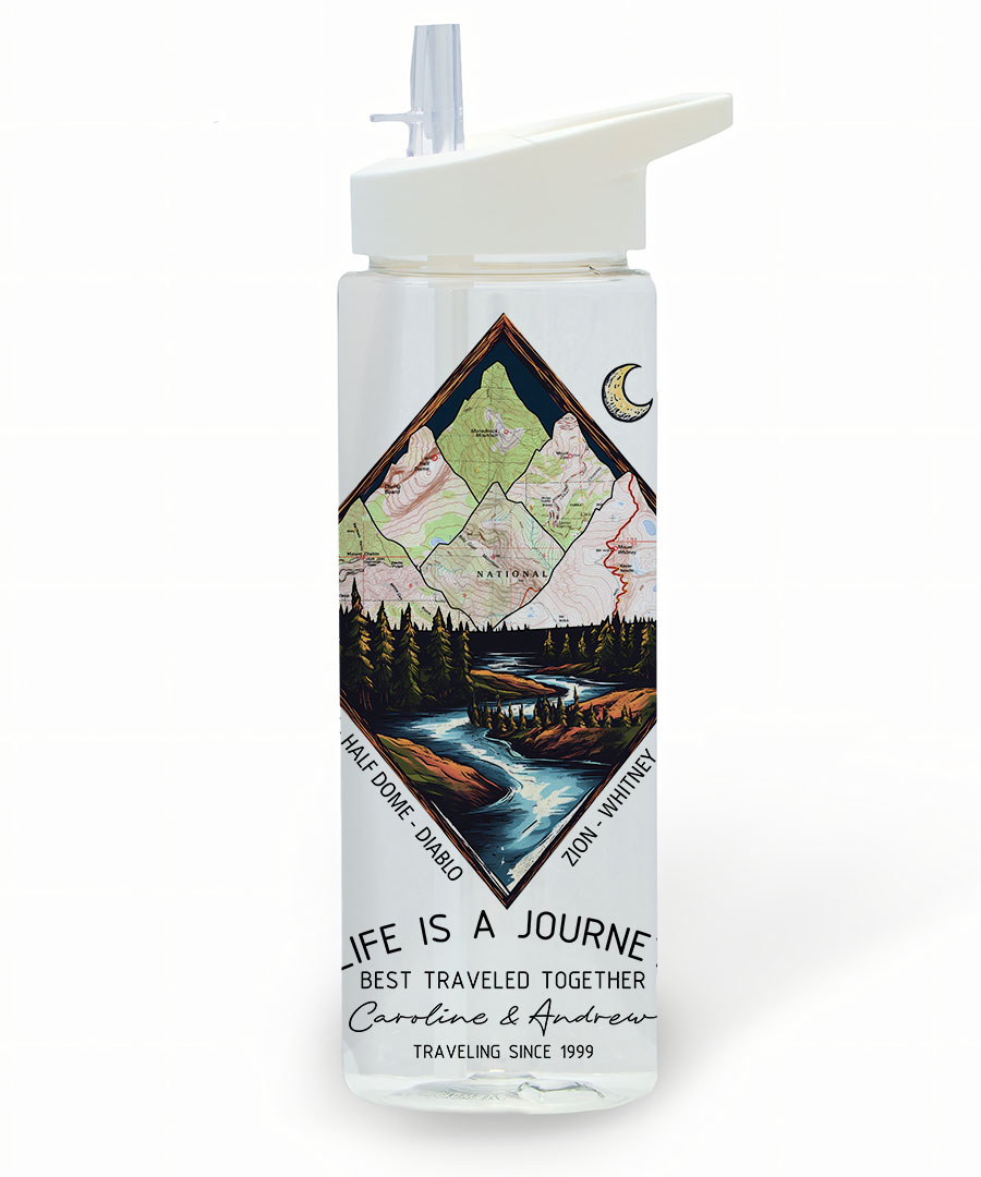 Personalized 25oz Acrylic Water Bottle Same Design as Your Wall Art 8