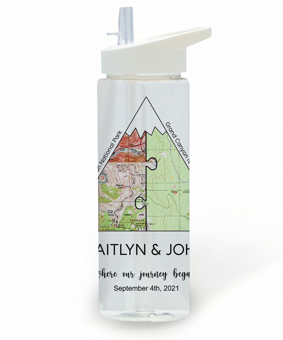 Personalized 25oz Acrylic Water Bottle Same Design as Your Wall Art 12