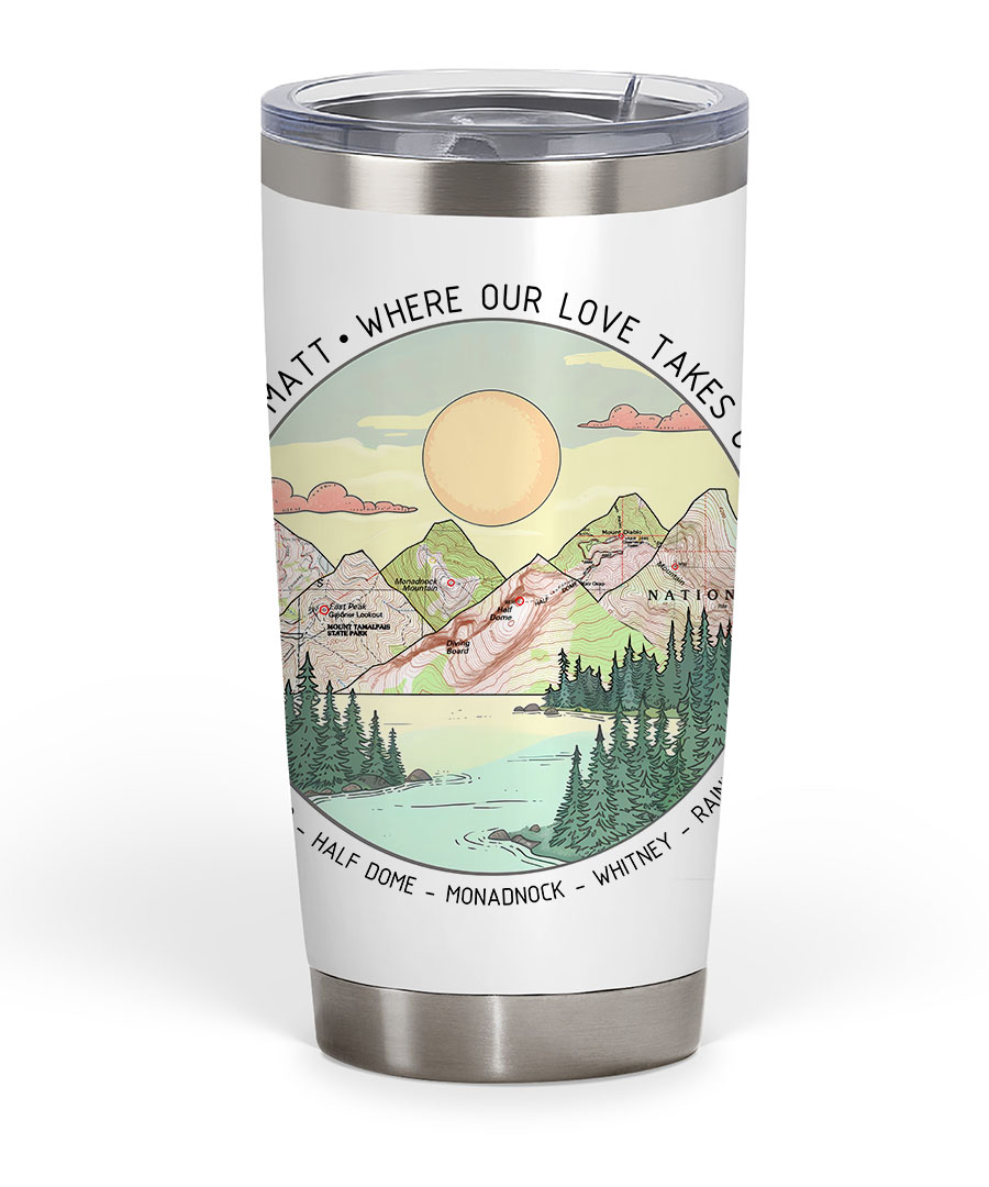 Personalized 20oz Fat Tumbler Same Design as Your Wall Art 3
