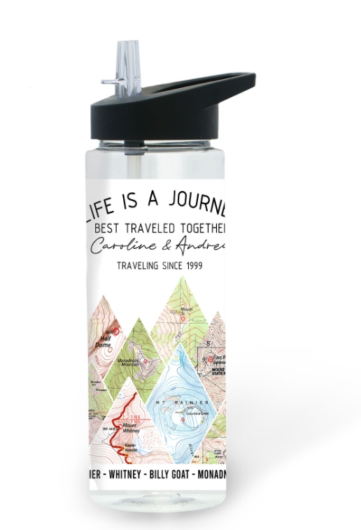 Personalized 25oz Acrylic Water Bottle Same Design as Your Wall Art 19