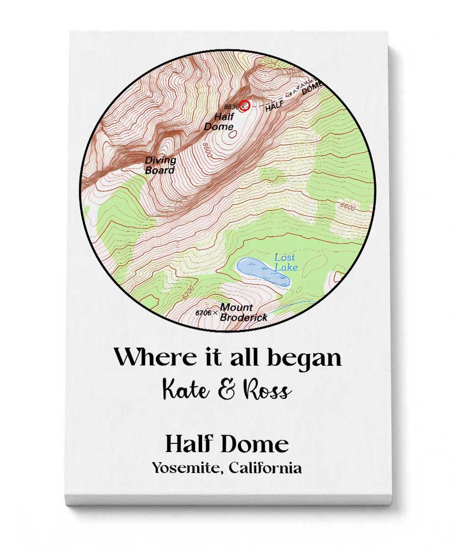 Wildtify Personalized Map Canvas Where It All Began Custom Travel Wall Art Gift