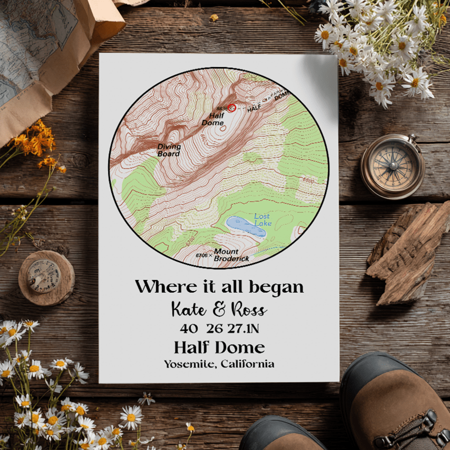 Wildtify Personalized Map Canvas Where It All Began Custom Travel Wall Art Gift