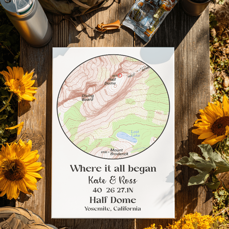 Wildtify Personalized Map Canvas Where It All Began Custom Travel Wall Art Gift