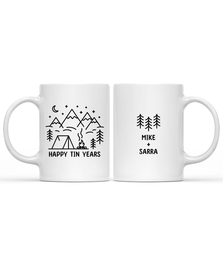 Wildtify Hiking Night Campfire Mountain Personalized Mug