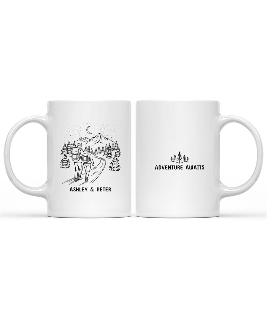 Wildtify Hiking Adventure Awaits Customized Mug