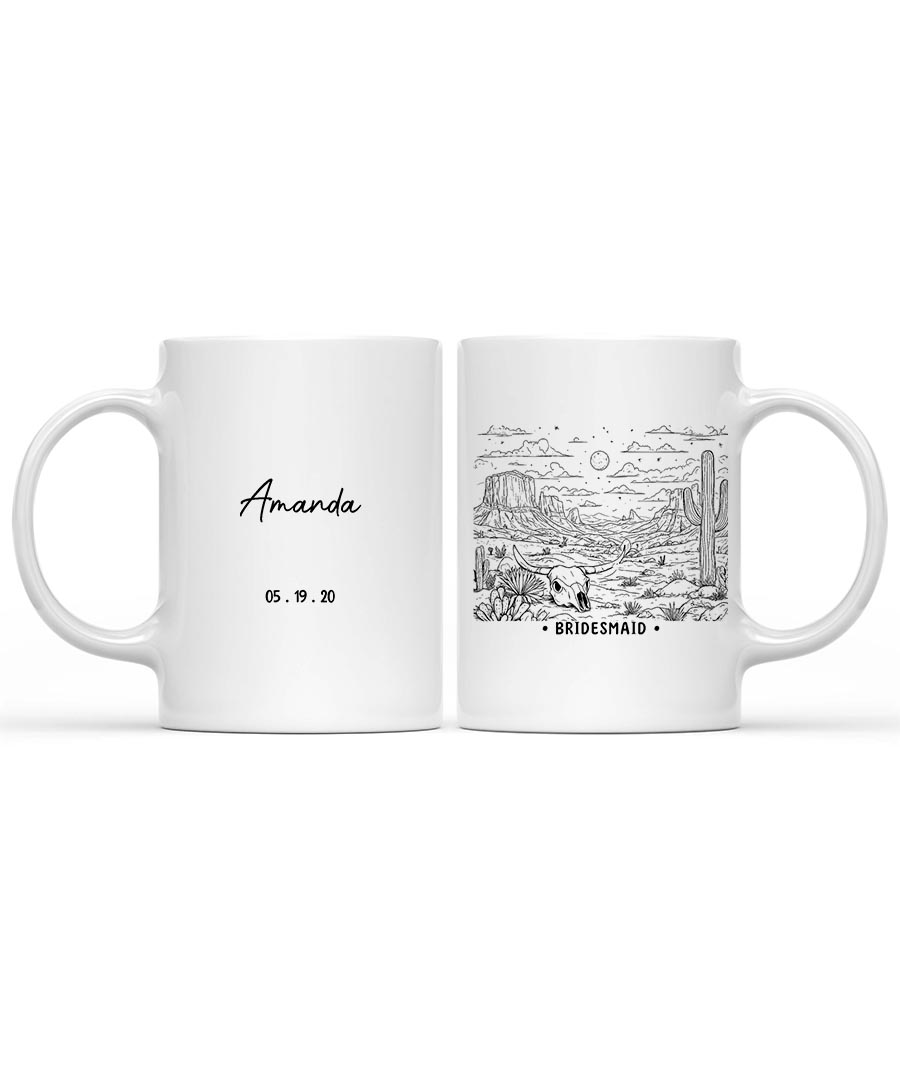 Wildtify Hiking Personalized Mug Cactus Desert Adventure