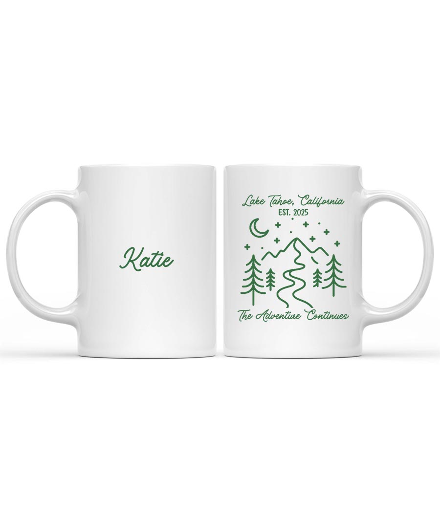 Wildtify Hiker Adventure In Mountain Night Customized Mug