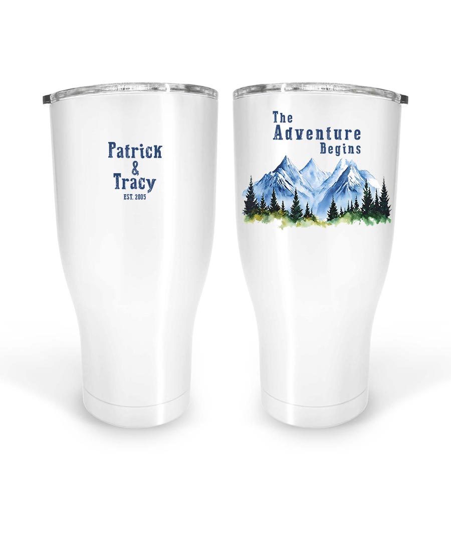 Wildtify Hiking Mountain The Adventure Begins Personalized Mug