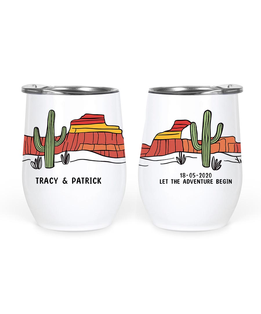 Wildtify Hiking Desert Landscape Personalized Cactus Adventure Mug