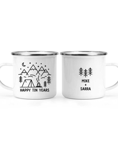 Wildtify Hiking Night Campfire Mountain Personalized Mug