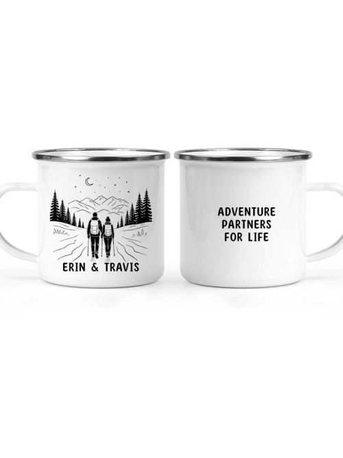 Wildtify Hiking Adventure Partners For Life Personalized Mug