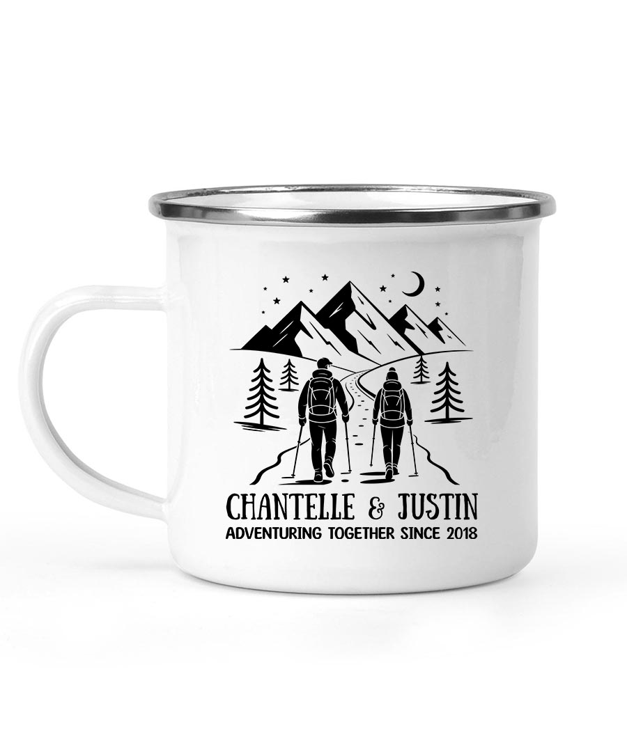 Wildtify Hiking Night Adventuring Together Since Personalized Mug