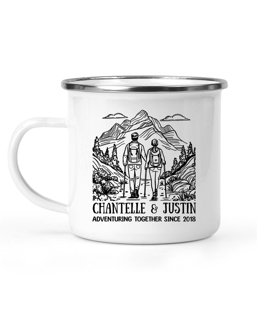 Wildtify Hiking Mountain Adventuring Together Since Customized Mug