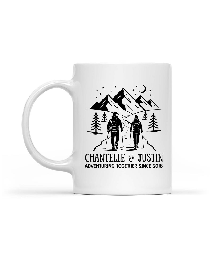 Wildtify Hiking Night Adventuring Together Since Personalized Mug