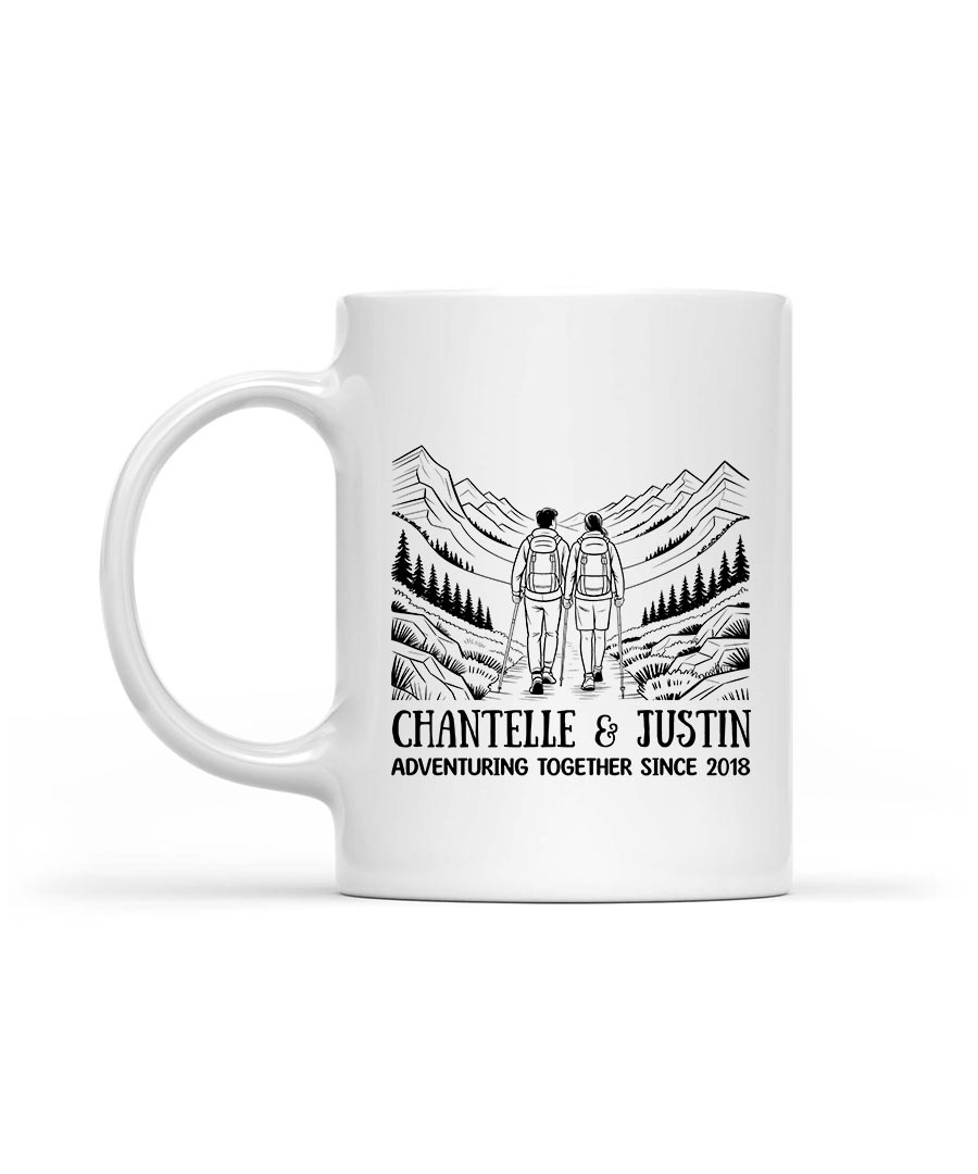 Wildtify Hiking Adventuring Together Since Customized Mug