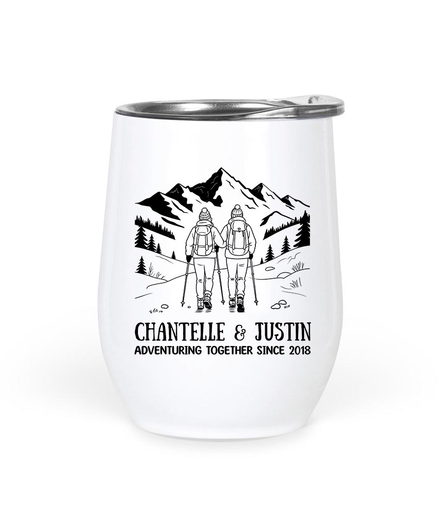 Wildtify Hiking Couple Adventuring Together Since Customized Mug