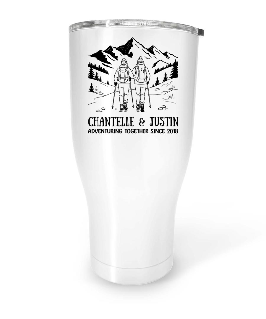 Wildtify Hiking Couple Adventuring Together Since Customized Mug