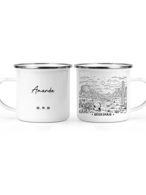 Wildtify Hiking Personalized Mug Cactus Desert Adventure