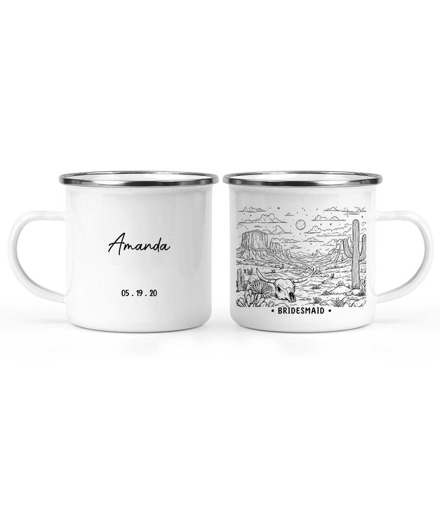 Wildtify Hiking Personalized Mug Cactus Desert Adventure