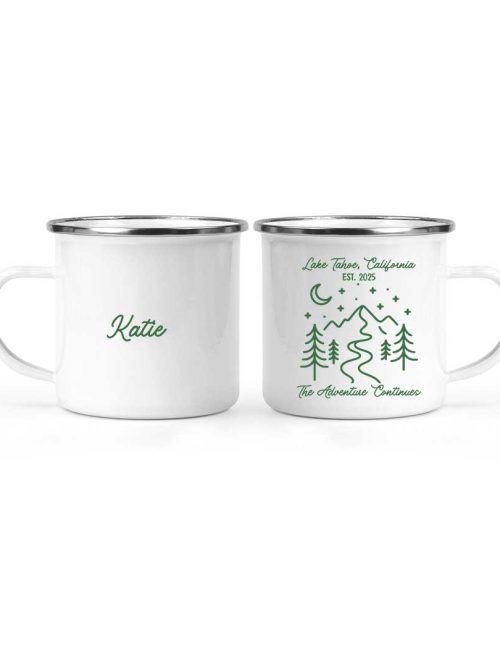 Wildtify Hiker Adventure In Mountain Night Customized Mug