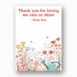 Vibrant Wildflower Mothers Day Printable Digital Greeting Card