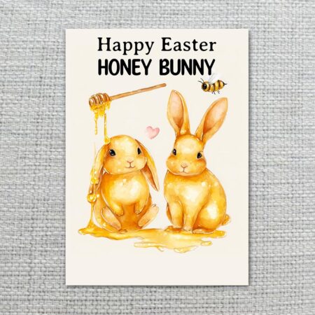 AdorableHoneyThemeBunnyCardCuteGoldenHoliday2.jpg
