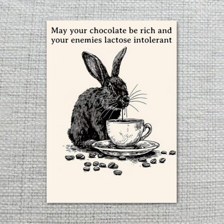 AestheticBunnywithCoffeeMugFunnyMorningEaster2.jpg