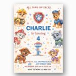 All Paws On Deck Paw Patrol Dogs Shield Custom Digital Greeting File
