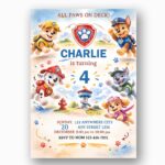 All Paws On Deck Paw Patrol Shield Characters Personalized Digital Stationery