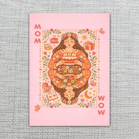 BohoMomWowPlayingCardStyleVintagePinkFloralArt2.jpg