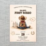 Caleb Cowboy Desert Stars Cake Downloadable Sentiment Card