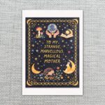 Celestial To My Strange Marvellous Magical Mother Crystal Ball Art Fully Editable Digital Download