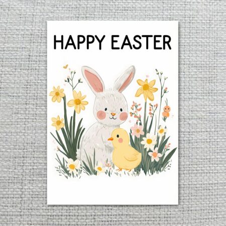 ClassicBunnyandBabyChickHappyEasterFloralGarden2.jpg