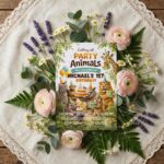 Colorful Party Animals Lion Zebra Giraffe Jungle Editable Home Printing File