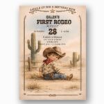 Cowboy Desert Saguaro Cactus Boy Professional Quality Printable Card