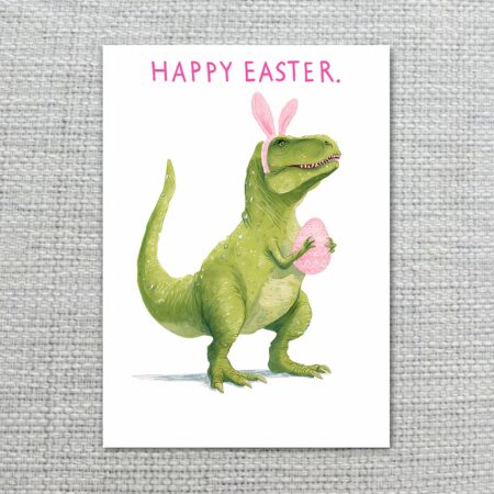 CuteGreenDinosaurEasterGreetingRawrSomeHoliday2.jpg