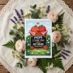 Cute Tomato Pun Mom I Love You From My Head Tomatoes Diy Printable Card Stationery
