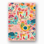 Folk Art To The Sweetest Mom Colorful Bird Pattern Botanical Watercolor Printable Card