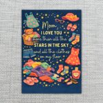 Funny Mothers Day Mom I Love You More Than Stars And Laundry Editable Digital Greeting Template
