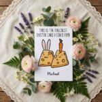 Hilarious Cheese Carrot Easter Greeting Unique Food Pun Diy Printable Card Stationery