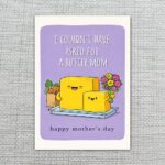 I Couldnt Have Asked For A Butter Mom Toast Pun Editable Botanical Gift Card