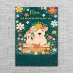 Mom Life Would Be Ruff Without You Dogs Daisy Flowers Editable Home Printing File