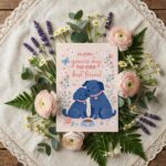 Mom You Are My Furever Best Friend Puppy Dog Floral Diy Watercolor Digital Card