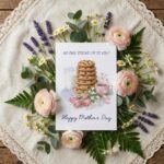 No One Stacks Up To You Chocolate Chip Cookies Milk Illustration Editable Botanical Gift Card