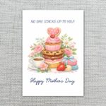 No One Stacks Up To You Pancakes Sweets Floral Pun Printable High Res Greeting