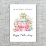 No One Stacks Up To You Pink Gifts Teddy Bear Art Customizable Digital Keepsake