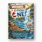 Ofishally One Fishing Forest Mountain Fishing Pole Editable Home Printing File