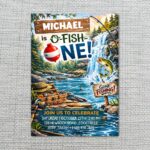 Ofishally One Fishing Forest Mountain Fishing Pole Editable Home Printing File