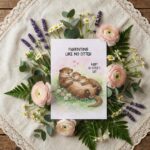 Parenting Like No Otter Sea Otter Family River Bank Art High Resolution Botanical Print